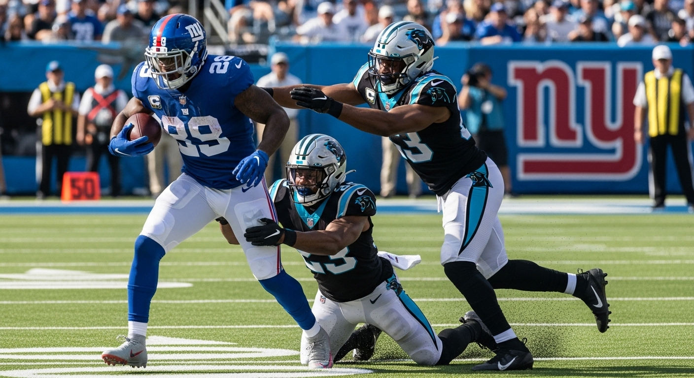 New York Giants vs Carolina Panthers Match Player Stats
