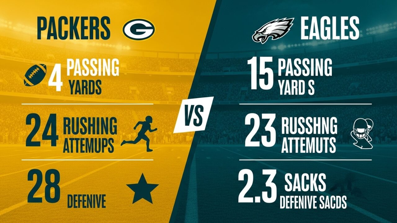 Who Won the War in the Trenches? Green Bay Packers vs Philadelphia Eagles Match Player Stats Revealed