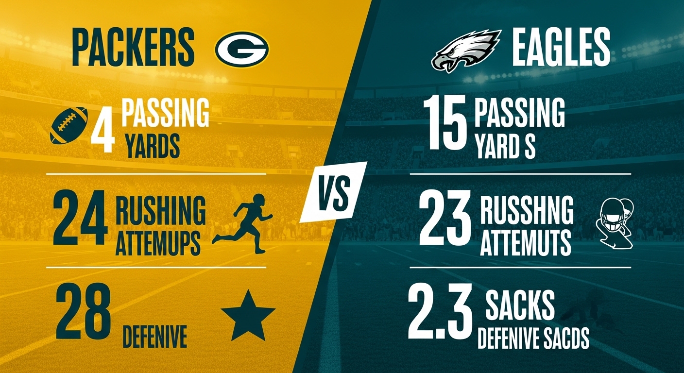 Green Bay Packers vs Philadelphia Eagles Match Player Stats